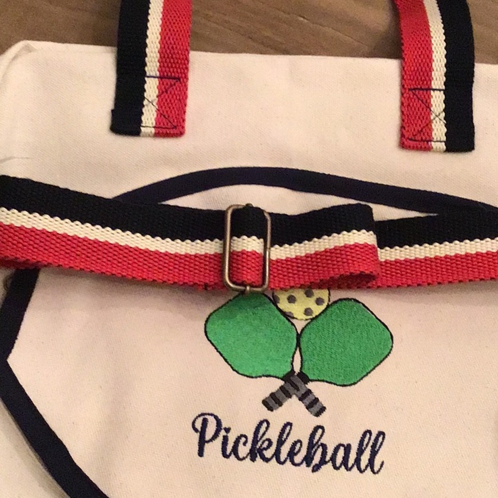 Pickleball CB Station canvas tote - Picture 13 of 14
